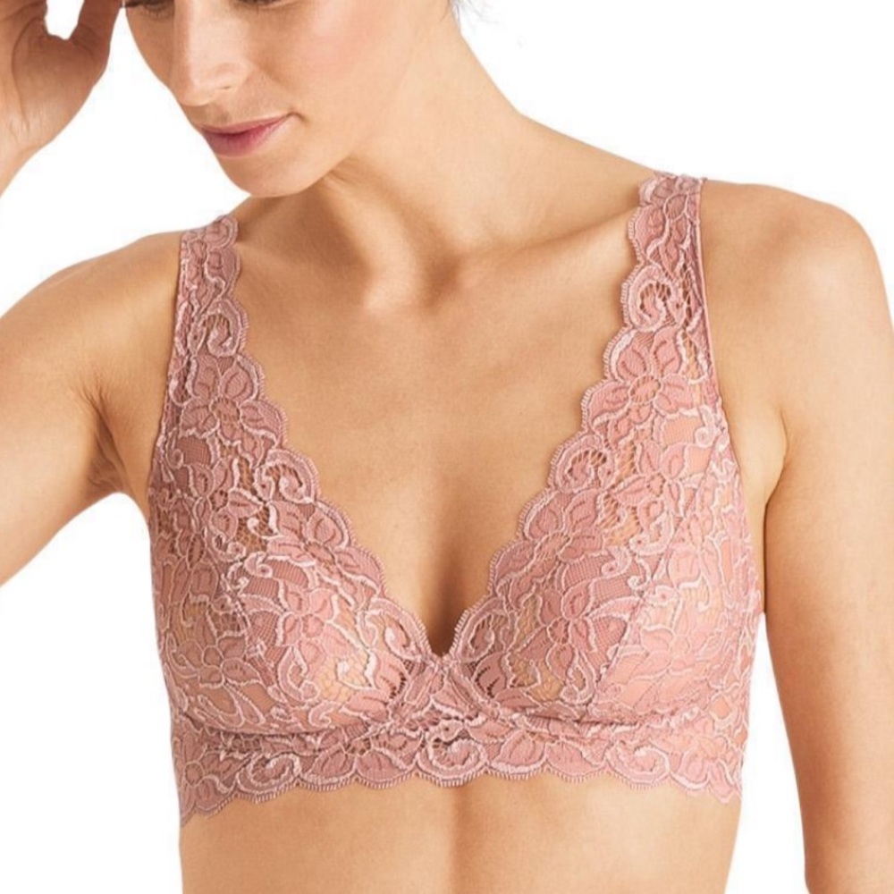 Hanro Stella McCartney Pink Lace Bralette 32b